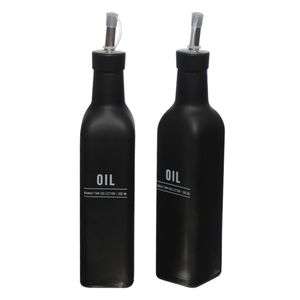 Azeiteiro Manhattan Vidro Preto 300ml GLHT029PT - Hauskraft