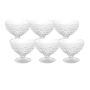 Conjunto Taças de Sobremesa Vidro 6 Peças 265ml BV0043 - Mundiart