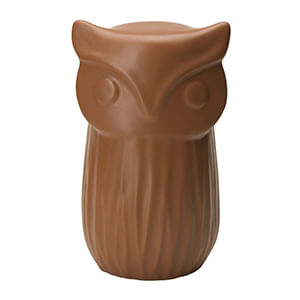 Escultura Coruja Cerâmica Marrom 20x11,5x11,5cm 14029 - Mart