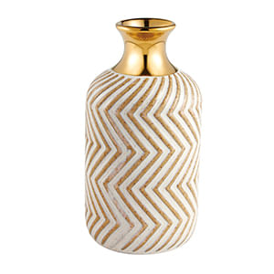 Vaso Decorativo Cerâmica Bege 23x15x11,5cm 15794 - Mart