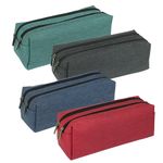 Estojo_Escolar_Duplo_2_Zíperes_Liso_Cores_Sortidas_Ref.4474_Dac