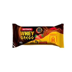 Barra de Cereal Whey Grego Morango 40g 0703000011 - Nutrata