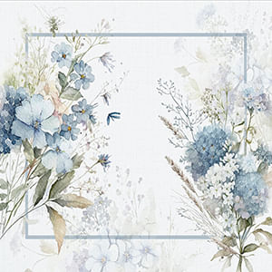 Lugar Americano Floral Hortênsias 33x45cm JAW9535 - Nsw