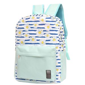 Mochila de Costas Juvenil Basic Flowers Azul Estampa Flores Sortida BPG32274 - Winth