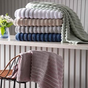 Toalha Rosto Jacquard Wave Branca 50x70cm 70065900080001 - Corttex