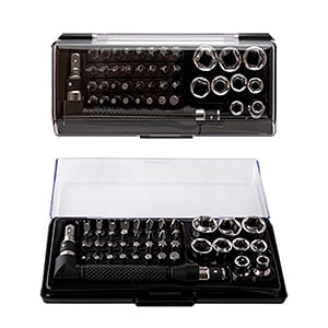 Kit de Ferramentas Estojo Plástico Abs E Aço Carbono 15c 42 Pçs CB2818 - Hutz