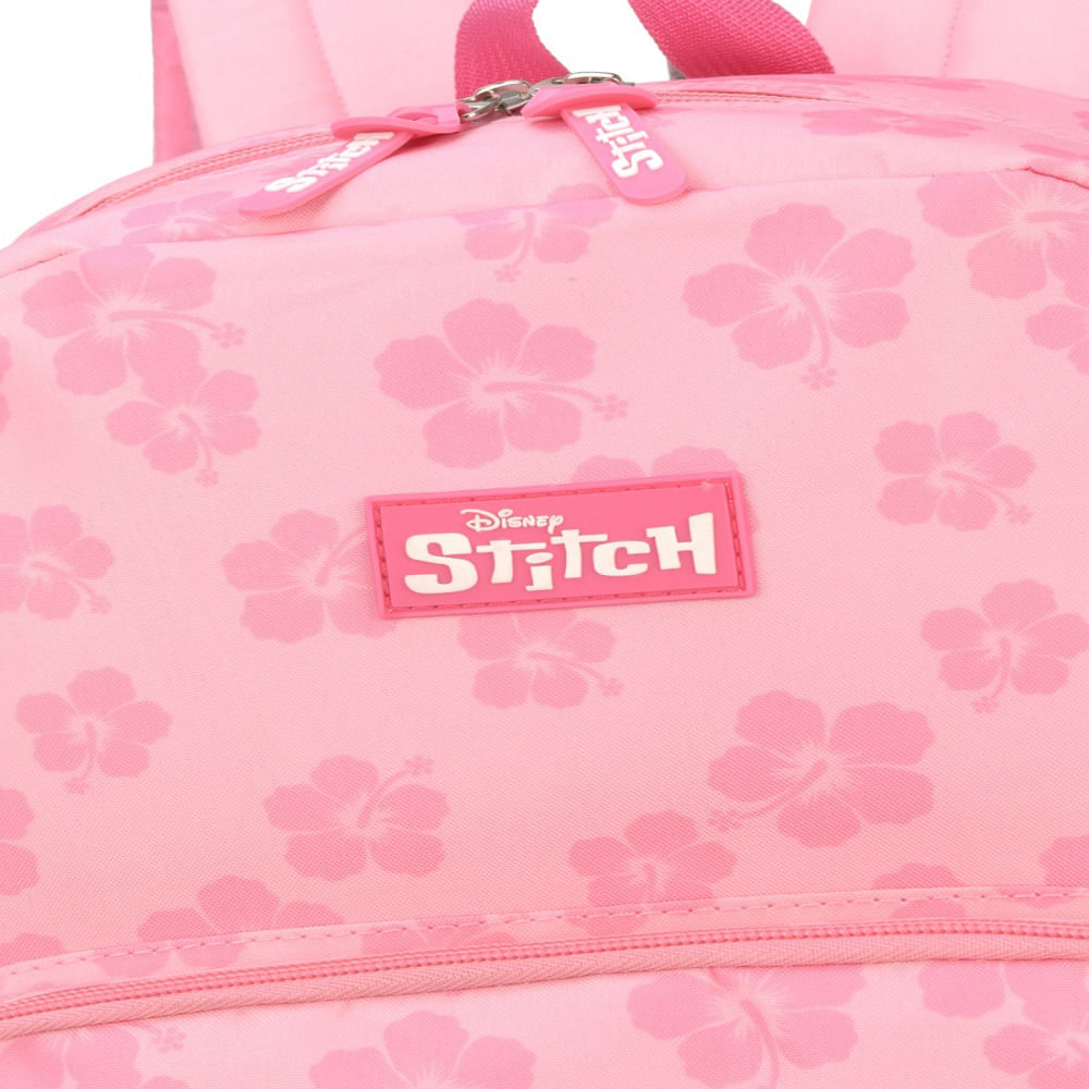 Mochila De Costas Juvenil Stitch Rosa MS46975SCRS - Luxcel - Lojasmel