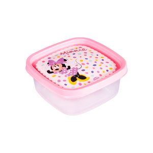 Pote Clic Quadrado Minnie Baby Plástico 580ml 6936 - Plasútil