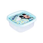 Pote_Clic_Quadrado_Mickey_Baby_Plástico_580ml_Ref.6917_Plasútil