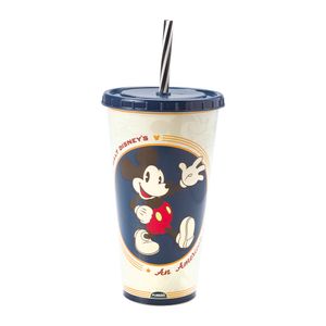 Copo Refri Mickey Adulto Plástico Azul Intenso 700ml 13425 - Plasútil