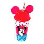Copo_Com_Orelha_Minnie_Plástico_Vermelho_500ml_Ref.12974_Plasútil