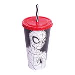 Copo_Refri_Homem_Aranha_Plástico_Preto_700ml_Ref.14464_Plasútil