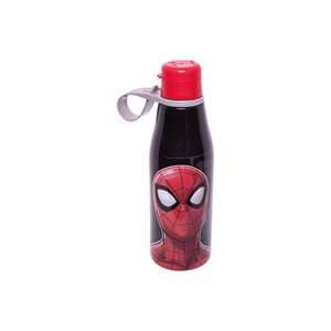 Garrafa Abre Fácil Homem Aranha Plástico Preto 530ml 14463 - Plasútil