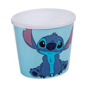 Pote Para Pipoca Decorado Stitch Plástico Azul 2,1l 15833 - Plasútil