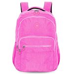 Mochilas_de_Costas_Crinckle_Juvenil_Poliéster_Pink_Ref.MS47493AVPK_Luxcel