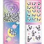 Caderno_Universitário_Espiral_Lovely_Friend_Sortido_10_Matérias_160_Folhas_Ref.349330_Tilibra