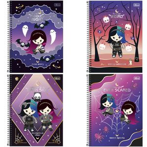 Caderno Universitário Espiral Plush Poison 1 Matéria 80 Folhas 349992 - Tilibra