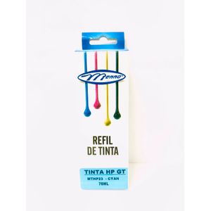 Refil Tinta Hp Gt Ciano 70ml MTHP23 - Menno