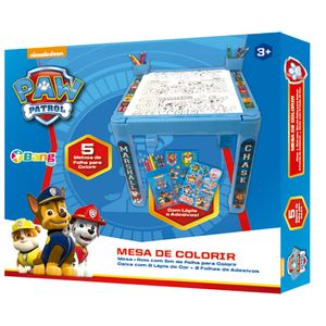 Mesa de Colorir Patrulha Canina Plástico 855 - Bang Toys