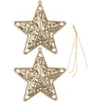 Conjunto_Pendentes_Decoração_Natal_2_Peças_Estrela_Arabesco_Plástico_10x10x4cm_Ref.LM1342_honeyhome