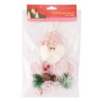 Guizo_Papai_Noel_Feliz_Natal_Tecido_Tnt_Malha_Rosa_15x24x2,5cm_Ref.LM1325_honeyhome