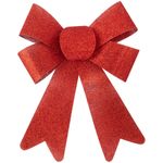 Conjunto_Laços_Decoração_Natal_2_Peças_Plástico_Glitter_Vermelho_14x19,x2,5cm_Ref.LM1371_honeyhome