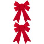 Conjunto_Laços_Decoração_Natal_2_Peças_Poliéster_Vermelho_14x19,x2,5cm_Ref.LM1373_honeyhome