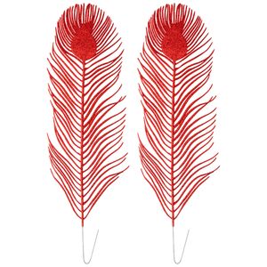 Conjunto Natal 2 Peças Folhas Sortido Plástico e Ferro 46x13cm LM1363/LM1363NTL - honeyhome