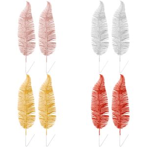 Conjunto Natal 2 Peças Folhas Sortido Plástico e Ferro 37x9cm LM1362/LM1362NTL - honeyhome