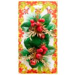 Enfeite_Natal_Galhos_Frutas_Poliéster_E_Plástico_Vermelho_12x12,5cmpvc_Ref.LM1643_honeyhome