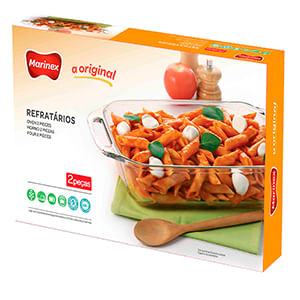 Conjunto 2 Assadeiras Seletta Com Alça Vidro 15390201018561 - Nadir
