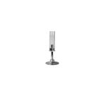 Castiçal_Cristal_Com_Base_Em_Ferro_Cromado_35x10cm_Ref.QA319PA_Office_Brand