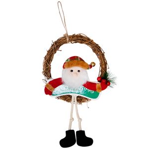 Guirlanda Feliz Natal Papai Noel Botas Galho Videira Placa Espuma Tnt E Poliéster 20x18x2cm LM1648 - honeyhome