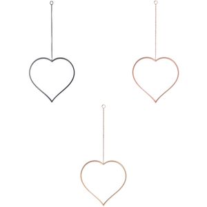 Espelho Decorativo Coração Corrente Sortido 25x25x1,2cm LM1677 - honeyhome