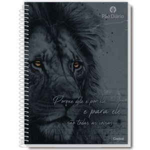 Caderno Universitário Pão Diario 1 Matéria 80 Folhas 279649 - Credeal