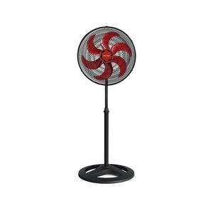 Ventilador de Coluna Turbo Premium 50cm 6 Pás Preto/vermelho 135w 127v 10038 - Ventisol