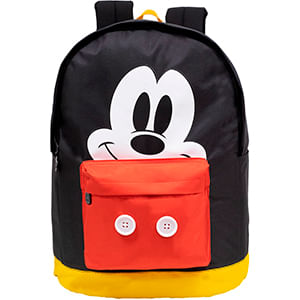 Mochila de Costas Juvenil Mickey Poliéster Amarelo 9787 - Xeryus