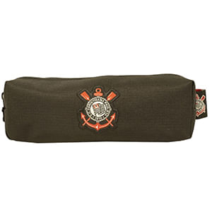 Estojo Simples Esportivo Corinthians Poliéster Preto 10905 - Xeryus