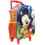 Mochila_de_Rodinhas_Infantil_Mickey_Poliéster_Vermelho_Ref.10520_Xeryus