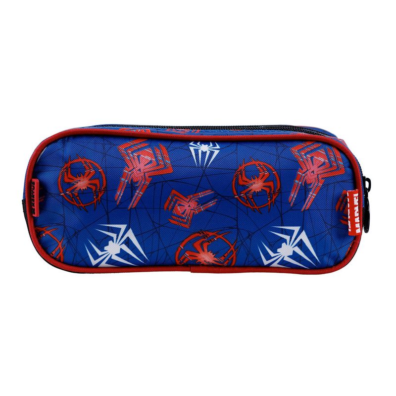 Estojo_Duplo_Homem_Aranha_Poliester_Azul_Ref.11685_Xeryus