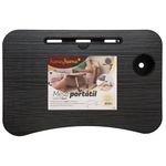 Mesa_Com_Pés_Dobráveis_Compartimento_Para_Canetas_Redondo_Madeira_Mdf_1,4x60x39,5cm_Ref.LM2020_honeyhome