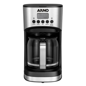 Cafeteira Elétrica Programável New Element Preta Com Jarra de Vidro 1,8 Litros 1000w 1510001995 - Arno
