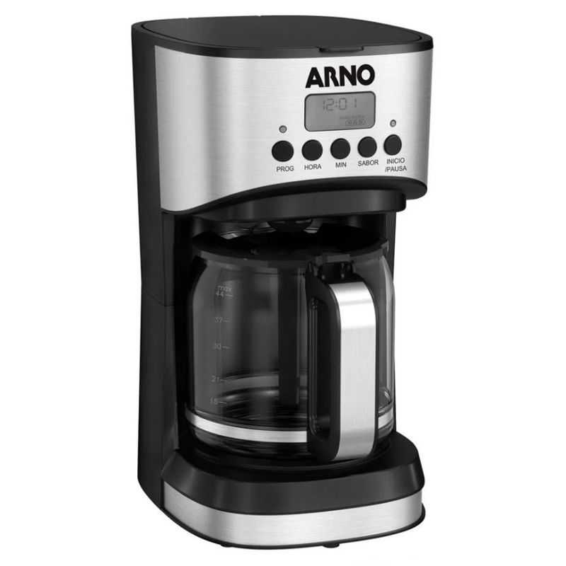 Cafeteira_Eletrica_Programavel_New_Element_Preta_Com_Jarra_de_Vidro_18_Litros_1000w_Ref.1510001995_Arno