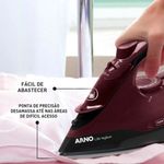 Ferro_de_Passar_À_Vapor_Ultragliss_Fmv_Base_Durilium_Vinho_E_Preto_1520w_127v_Ref.1830008402_Arno