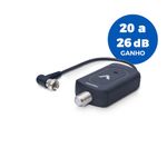 Booster_Amplificador_Interno_de_Sinal_Vhf/_Hdtv_Preto_Ref.BT26_Aquário