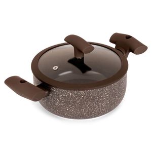 Caçarola Com Tampa Marrom Alumínio 4,5l 24x11cm Pa300c24ma 0PA3000C24MA1 - Hercules