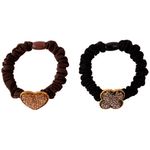 Kit_de_Elásticos_Para_Cabelo_Coração_Flor_Pedrinhas_Poliéster_Sortido_2_Peças_6cm_Ref.LM1877_honeyhome