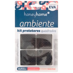 Kit Protetor Adesivo Quadrado Eva 8 Peças 4x4cm LM2087 - honeyhome
