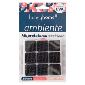 Kit Protetor Adesivo Quadrado Eva 18 Peças 2,5x2,5cm LM2090 - honeyhome