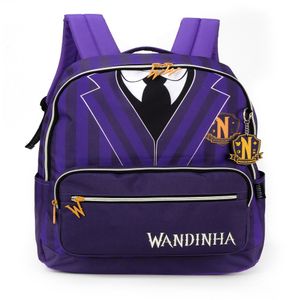 Mochila de Costas Juvenil Wandinha Roxo MS47263WDRX - Luxcel